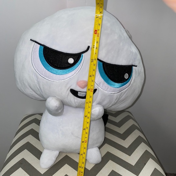 NWT! Secret Life of Pets Snowball Plush White Rabbit 14" Stuffed Animal Backpack - Picture 2 of 9